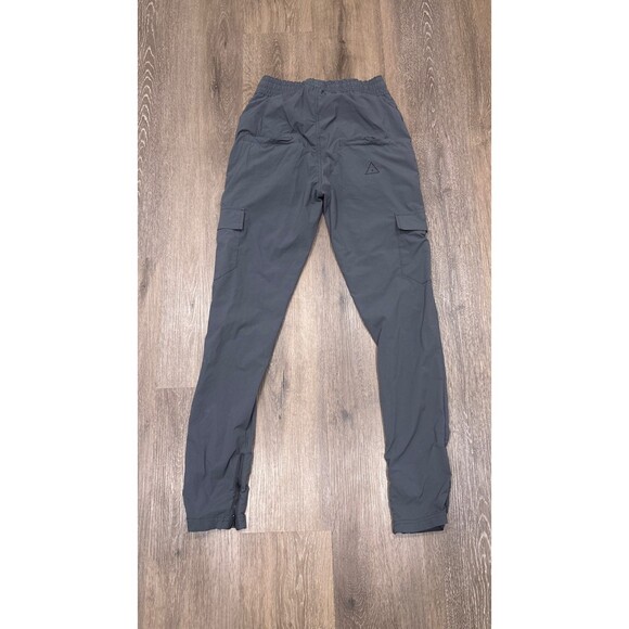 I Love Ugly Pants Mens Small Gray Cargo Joggers Stretch Nylon Drawstring - Picture 6 of 11